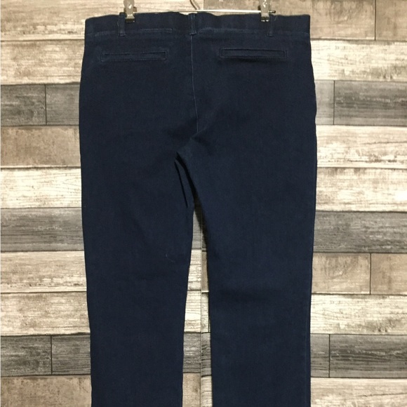 Betabrand Pull On Jeans Straight Women’s XL Petite Dark Wash Blue (Inseam 28.5) - Picture 6 of 10